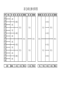 羽毛球比赛对阵图