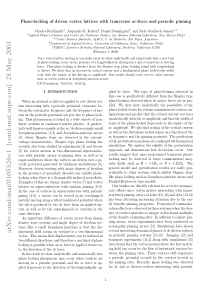 Phase-locking of driven vortex lattices with trans