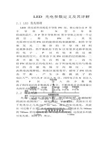 LED 光电参数定义及其详解