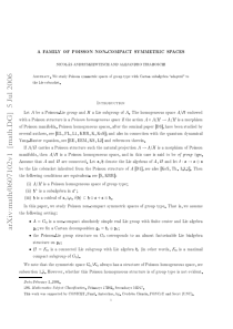 A family of Poisson non-compact symmetric spaces