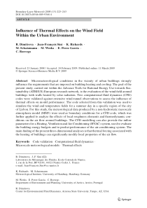 influence of thermal effects on the wind field wit