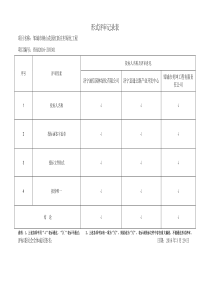 6、形式评审记录表