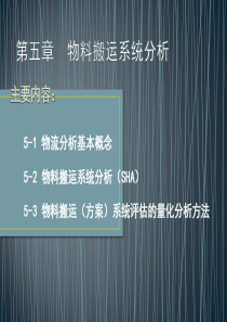 第六章  (SHA)物料搬运系统分析