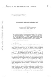 Experiments for Double-Beta Decay