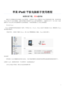 最新苹果iPad2使用说明书完整超详细