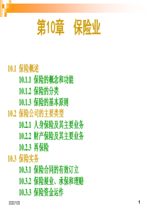 第10章 保险业务