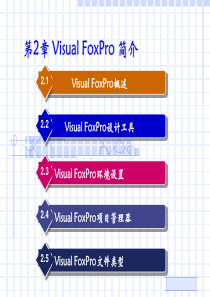 vfp 第2章 Visual FoxPro 简介