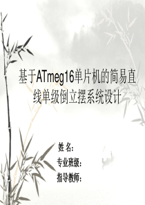 小车倒立摆答辩