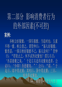 第二部分  影响消费者(1)