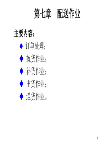 7章 配送作业