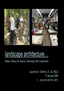 what is landscape architecture COMP