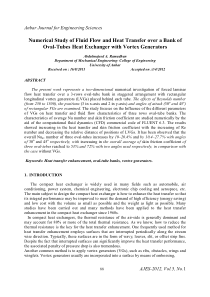 Numerical Study of Fluid Flow and Heat Transfer