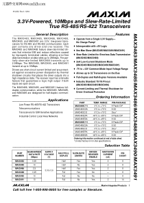 MAX3490CSA+T中文资料