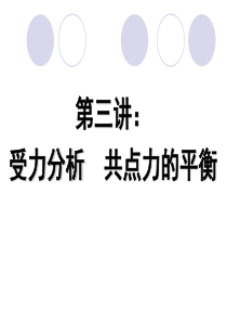 [理化生]受力分析共点力平衡复习课件