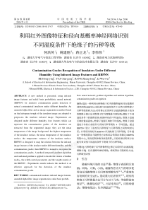 利用红外图像特征和径向基概率神经网络识别不同湿度条件下绝缘子的