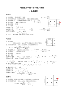 电磁感应中的导轨模型