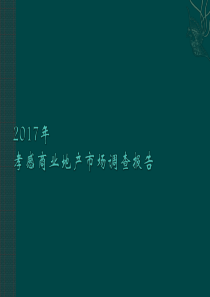 湖北孝感市城市商业地产市场调查报告