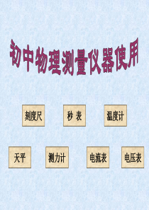 常用物理测量仪器的使用2007年物理中考复习课件