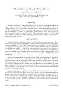 Deformable Fourier models for surface finding in 3