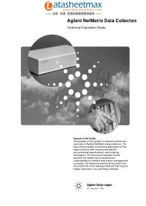 电子元器件应用-Agilent Net Metrix Data Collectors Technic