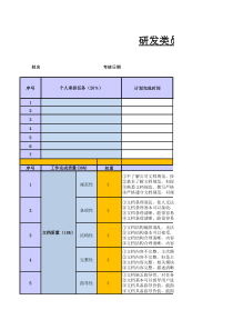 IT员工绩效考核表(PBC模板)