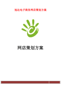 旭达电子商务网店策划方案