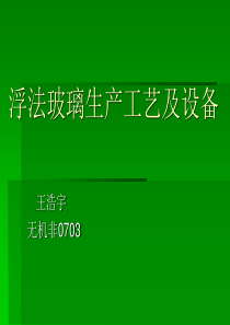 浮法玻璃生产工艺及设备简介