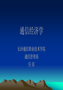 通信经济学