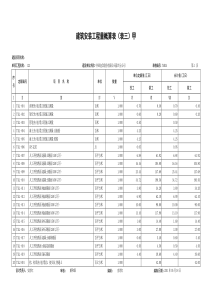 通信线路工程工日定额表(表三甲)