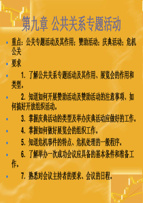 公共关系第九章概要