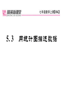 2017年秋七年级数学上册(沪科版)课件5.3  用统计图描述数据 (共22张PPT)