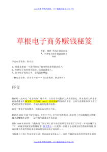 本经典的网赚书籍电子商务赚钱方法大全