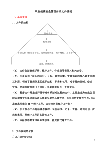 职业安全管理体系文件编制