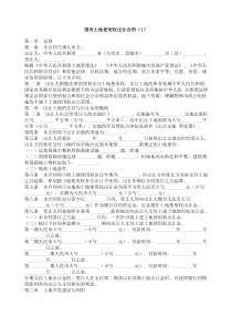 国有土地使用权出让合同（1）