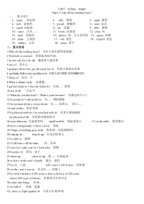 仁爱英语八下知识点