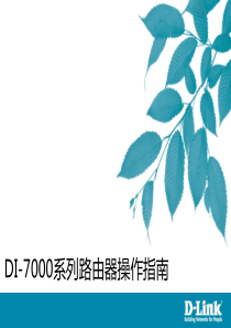 DI-7000系列路由器操作指南