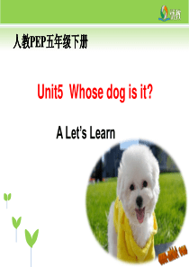 新人教版五年级英语下册unit5-A-learn精美课件