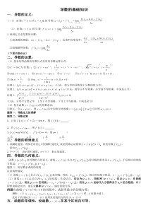 强大导数知识点各种题型归纳方法总结