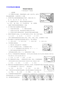 (地理)等高线专题练习(100题)