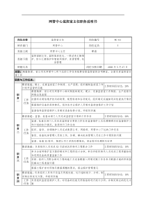 通信行业-网管中心-监控室主任岗位说明书