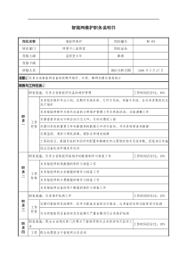 通信行业-网管中心监控室-智能网维护岗位说明书