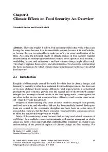 2Climate Effects on Food Security An Overview