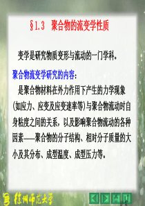 聚合物的流变学性质