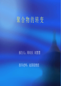 聚合物转变的表征方法