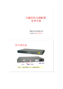 天融信防火墙配置(2)