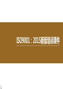 ISO9001-2015质量管理体系