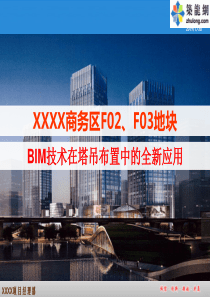 QCBIM技术在超高层商务楼塔吊布置中的全新应用