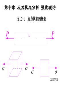 第十章 -应力状态分析 强度理论(材料力学课件)