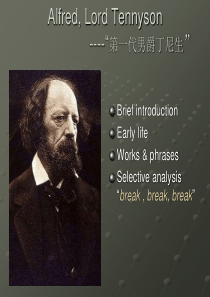 Alfred, Lord Tennyson