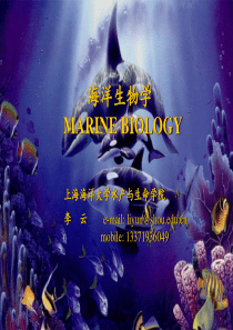 海洋生物学课件1讲义